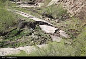 رانش زمین در روستای «لشکان» اشکور گیلان