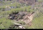 رانش زمین در روستای «لشکان» اشکور گیلان