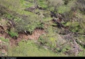 رانش زمین در روستای «لشکان» اشکور گیلان