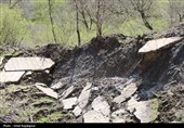 رانش زمین در روستای «لشکان» اشکور گیلان