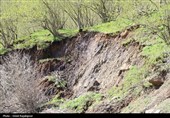 رانش زمین در روستای «لشکان» اشکور گیلان