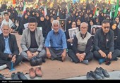 حماسه عزاداران دهدشت در سوگ امام ششم شیعیان