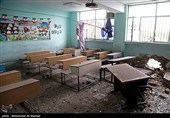 مدارس آسیب‌دیده در دوران جنگ رمضان-تهران