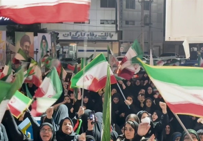 حضور پرشور مردم مسجدسلیمان در چهل و پنجمین شب از حماسه خیابان