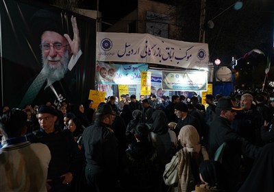 پشتیبانی موکب‌ها از تجمعات شبانه در اردبیل