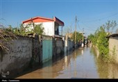 سیلاب در برخی روستاهای گلستان