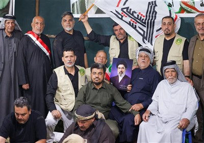 خدمات‌رسانی موکب‌داران عراقی از اجتماع شبانه بوشهری‌ها