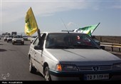 رژه خودرویی کاشانی‌ها به مجتمع احمدی‌روشن/تاکید بر احقاق حق هسته‌ای