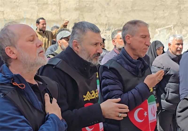 بازدید کاروان برادری ترکیه از آثار جنایات صهیونی در تبریز