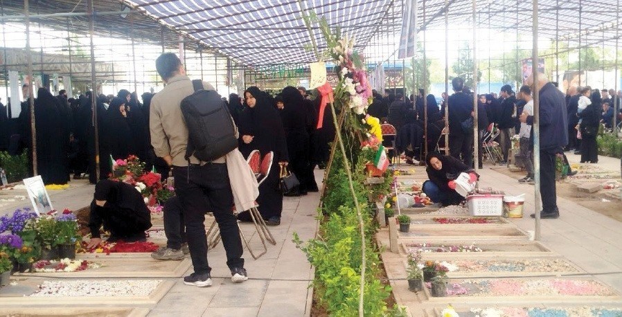 بهشت زهرا , جنگ , حمله اسرائیل به ایران , 