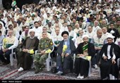 آیین افتتاحیه دهه کرامت در گلستان شهدای اصفهان