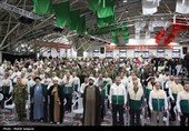 آیین افتتاحیه دهه کرامت در گلستان شهدای اصفهان