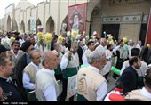 آیین افتتاحیه دهه کرامت در گلستان شهدای اصفهان