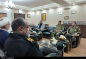 دیدار فرماندهی انتظامی آذربایجان شرقی با ارشد نظامی ارتش در تبریز