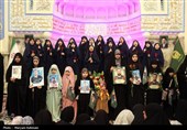 گلباران دخترانه حرم امام رضا(ع) در روز ولادت حضرت معصومه(س)