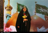 گلباران دخترانه حرم امام رضا(ع) در روز ولادت حضرت معصومه(س)
