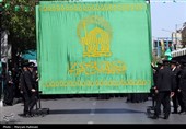 گلباران دخترانه حرم امام رضا(ع) در روز ولادت حضرت معصومه(س)