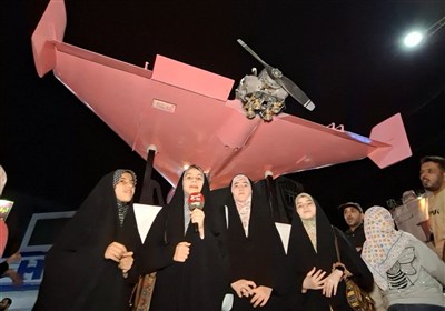 پهپاد شاهد 136 صورتی به مناسبت روز دختر در اهواز