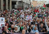 تظاهرات مغربی‌ها در همبستگی با ملت فلسطین
