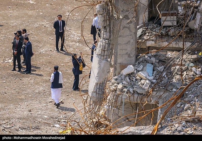 بازدید سفرا از مناطق آسیب دیده در تهران