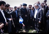 غرس 500 نهال به یاد نونهالان شهید میناب در هنرستان شهید رجایی اردبیل