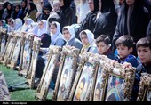 غرس 500 نهال به یاد نونهالان شهید میناب در هنرستان شهید رجایی اردبیل
