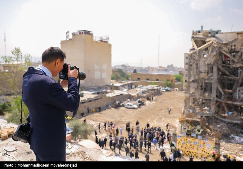 بازدید سفرا از مناطق آسیب دیده در تهران