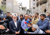 بازدید سفرا از مناطق آسیب دیده در تهران