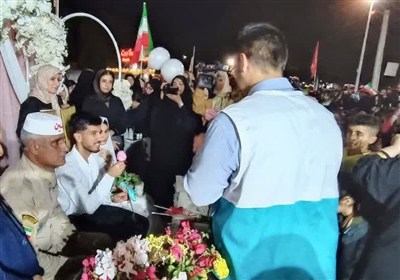 جشن ازدواج آسان 6 زوج گناوه‌ای همزمان با دهه کرامت برگزار شد