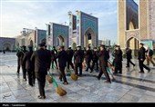 آیین تعویض شیفت خدام حرم مطهر رضوی