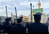 آیین تعویض شیفت خدام حرم مطهر رضوی