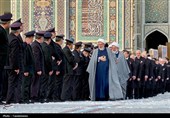 آیین تعویض شیفت خدام حرم مطهر رضوی