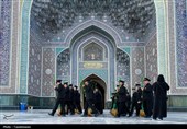 آیین تعویض شیفت خدام حرم مطهر رضوی