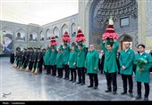 آیین تعویض شیفت خدام حرم مطهر رضوی