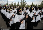 رزمایش بزرگ دختران جان‌فدای ایران در قم 