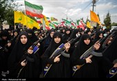 رزمایش بزرگ دختران جان‌فدای ایران در قم
