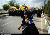 رزمایش بزرگ دختران جان‌فدای ایران در قم 