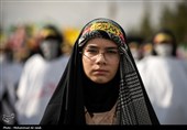 رزمایش بزرگ دختران جان‌فدای ایران در قم 