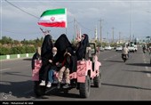 رزمایش بزرگ دختران جان‌فدای ایران در قم 