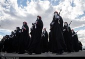 رزمایش بزرگ دختران جان‌فدای ایران در قم 