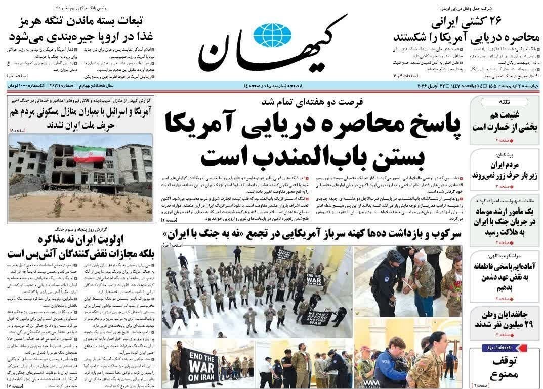 روزنامه کیهان , روزنامه وطن امروز , روزنامه خراسان , روزنامه جوان , روزنامه جام جم , روزنامه فرهیختگان , 