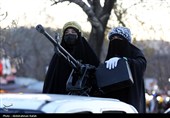 رژه خودرویی بانوان جان فدا در همدان