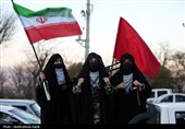رژه خودرویی بانوان جان فدا در همدان