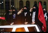 رژه خودرویی بانوان جان فدا در همدان