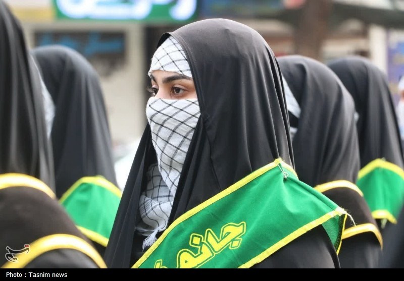 مشهد مقدس , اخبار مشهد , بسیج سازندگی , بسیج دانشجویی , بسیج اساتید , بسیج هنرمندان , خراسان رضوی , رژه , سپاه پاسداران انقلاب اسلامی , جنگ آمریکا و رژیم صهیونیستی علیه ایران , زنان , 