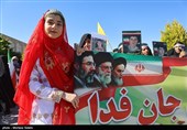 اجتماع الفتیات الایرانیات فی اصفهان ضمن حملة " فداء لایران"