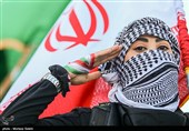 اجتماع الفتیات الایرانیات فی اصفهان ضمن حملة «فداء لایران»