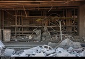 آثار حملات آمریکایی_صهیونی به ساختمان شهرداری منطقه 18