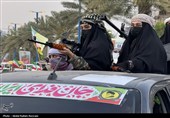 اجتماع دختران جان فدای ایران حافظان خلیج فارس در قشم