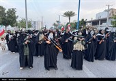 اجتماع دختران جان فدای ایران حافظان خلیج فارس در قشم